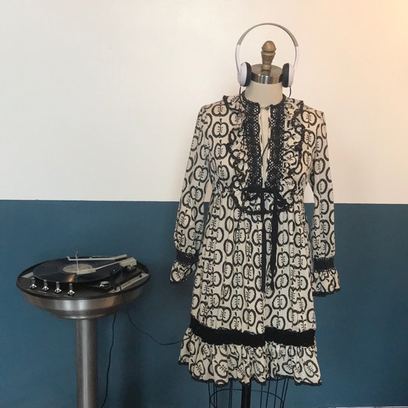 Vintage Dresses & Skirts - vintage apple picking hippie festival girl dress